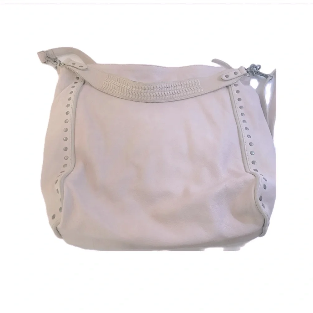 Day & Mood Bohemian Leather Studded Hobo/ Crossbody Bag